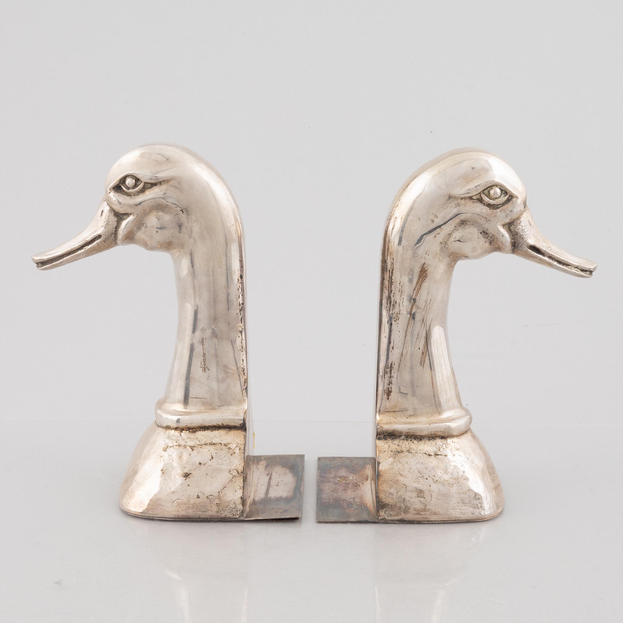 A pair of bookends, second half of the 20th Century.