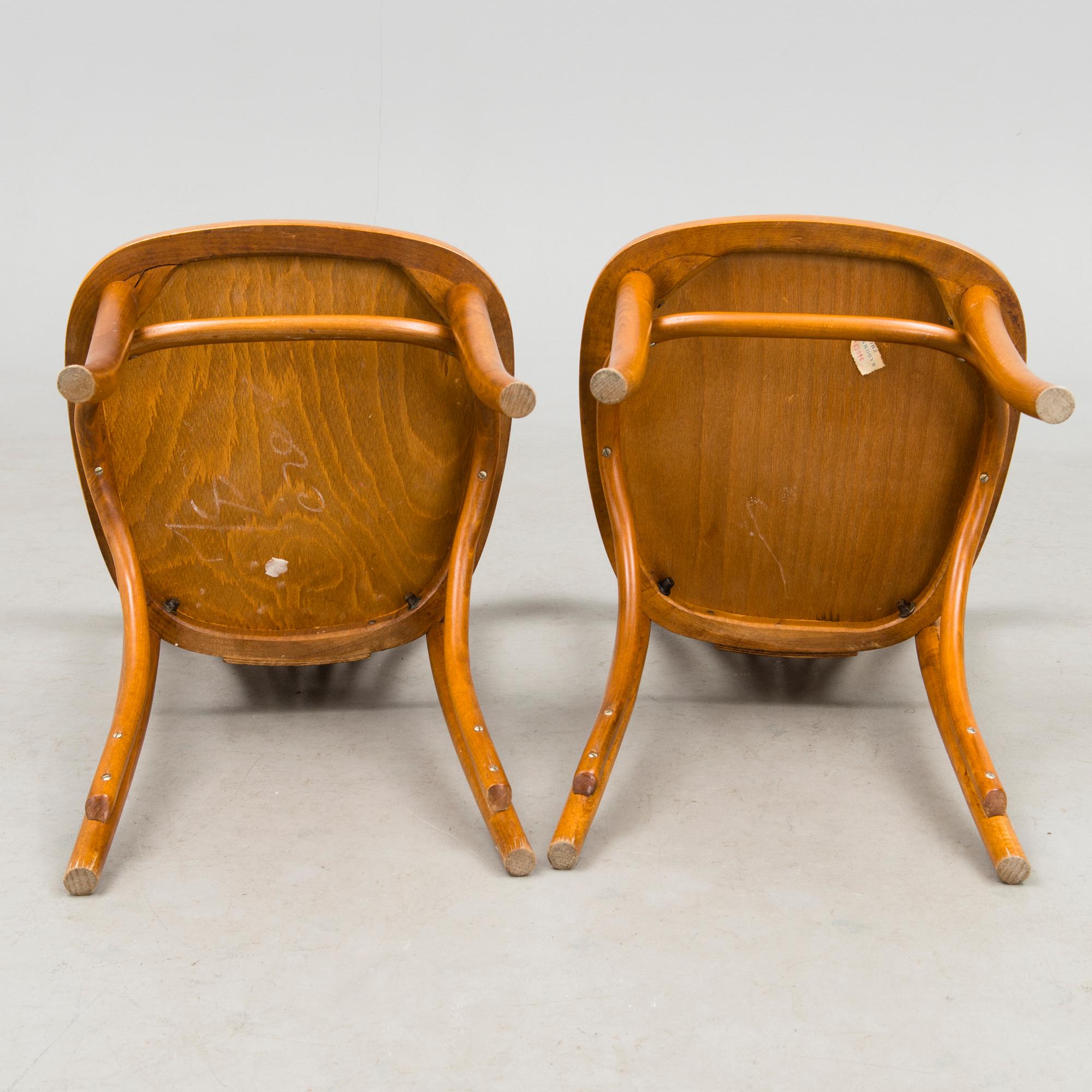 A set of four chair, Radomsko, Poland, latter half of the 20th Century.