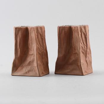 VASER, 2 st, porslin, Tapio Wirkkala, Studio-Linie, Rosenthal.