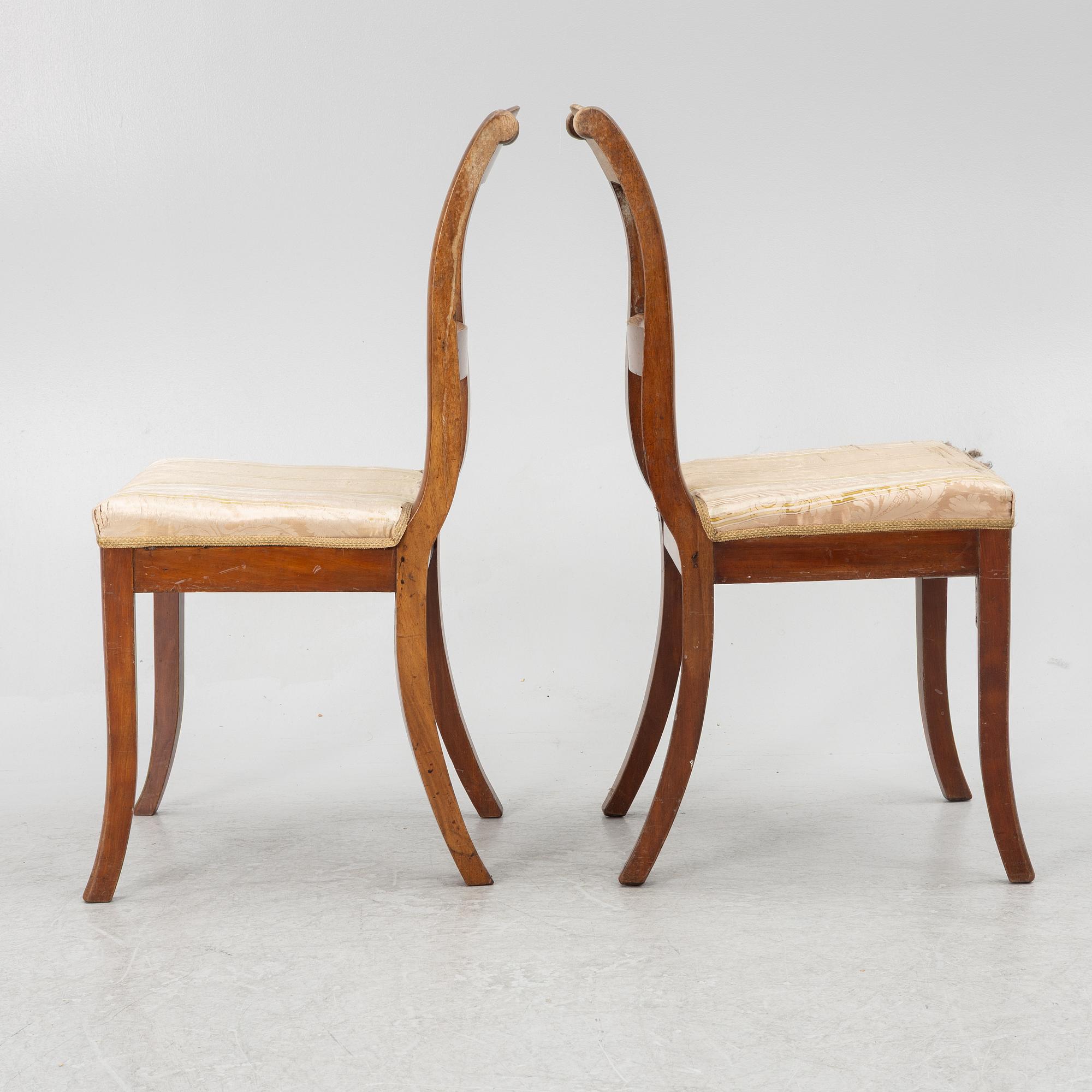Chairs 5 pcs, second half of the 19th century.
