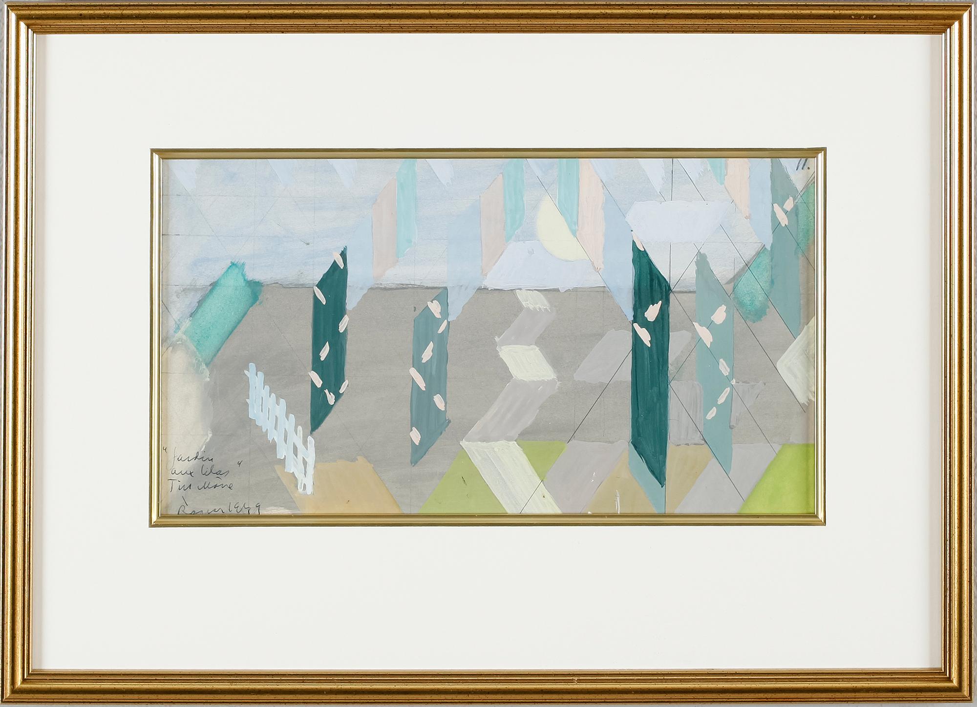 RAGNAR SANDBERG, gouache, signerad och daterad 1949.