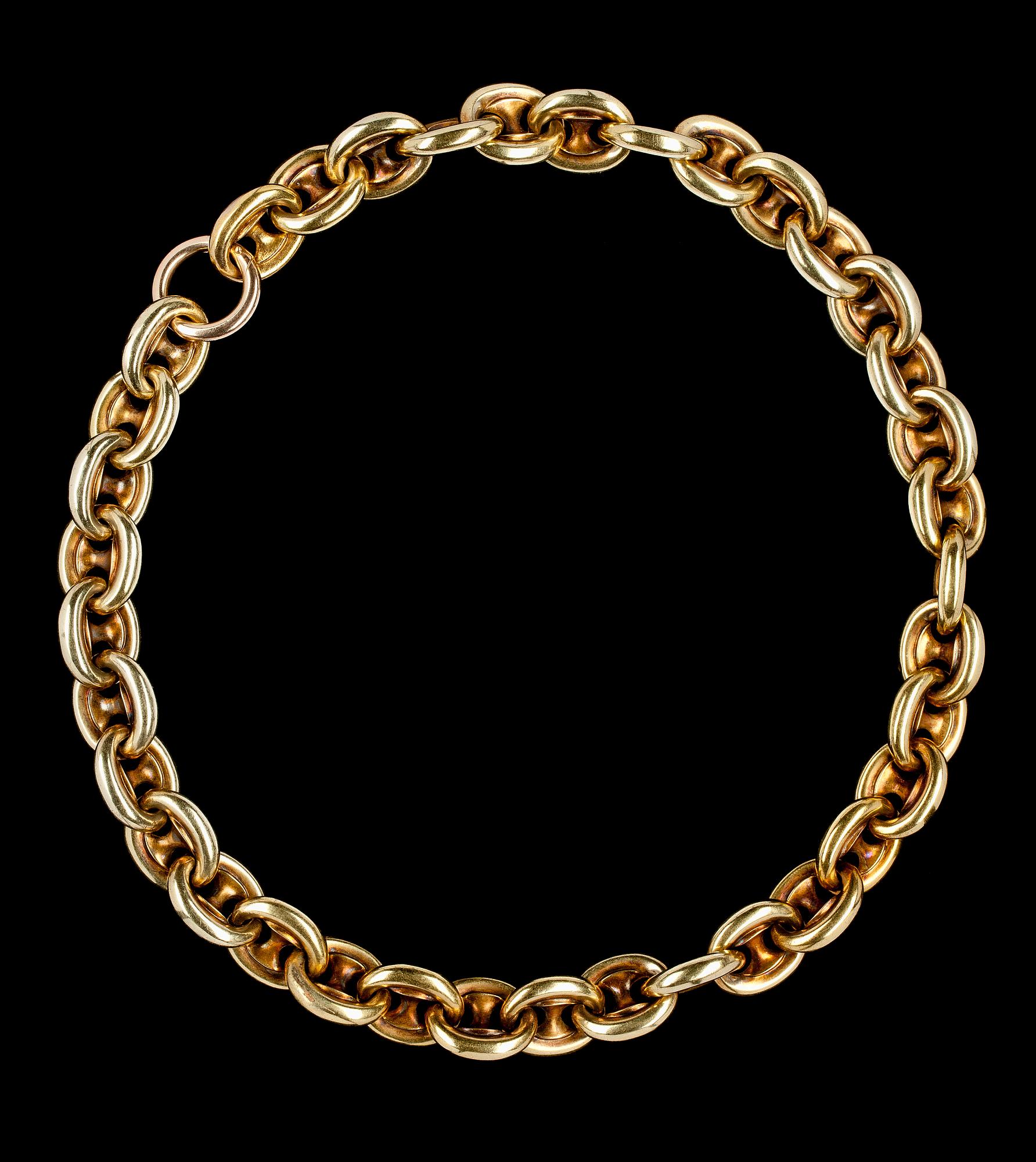 COLLIER, guld. Vikt 55.9 g.