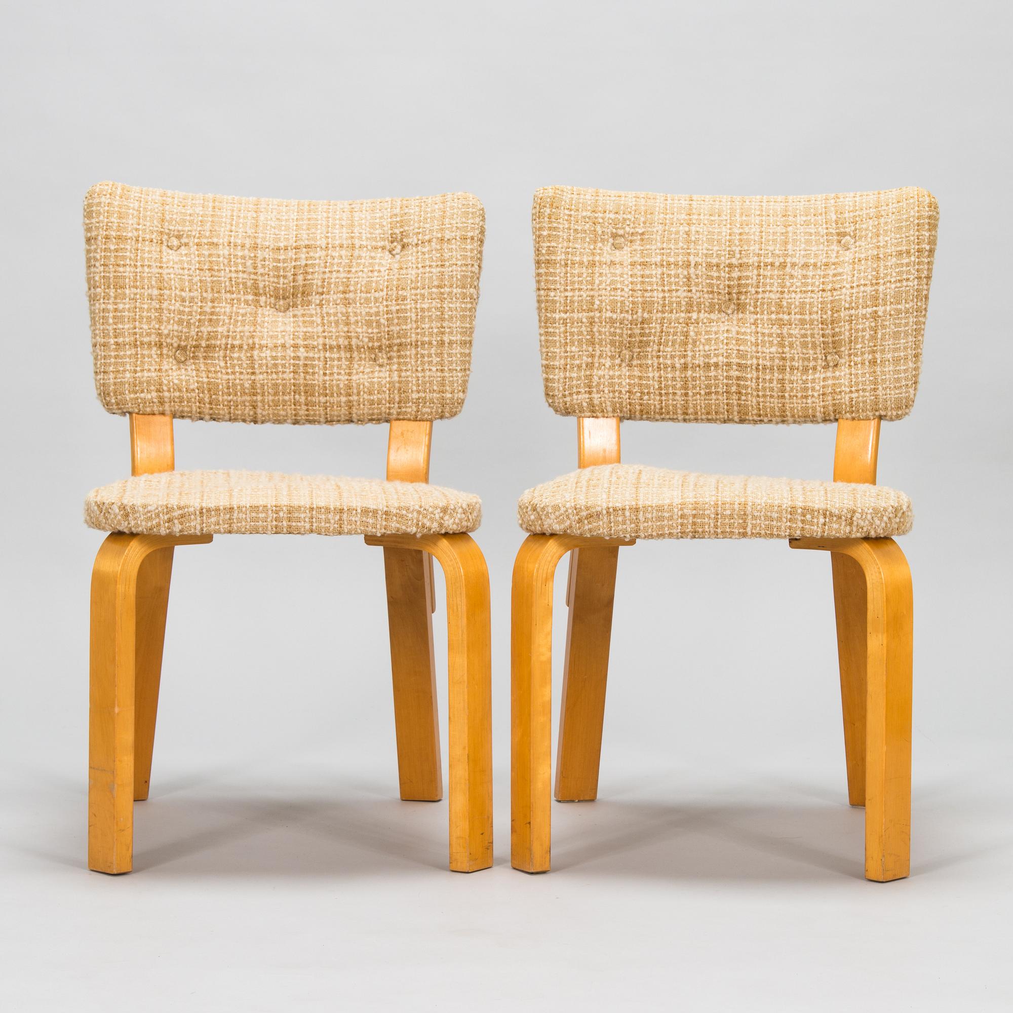 Alvar Aalto, four mid-20th century '62' chairs for O.Y. Huonekalu- ja Rakennustyötehdas A.B.