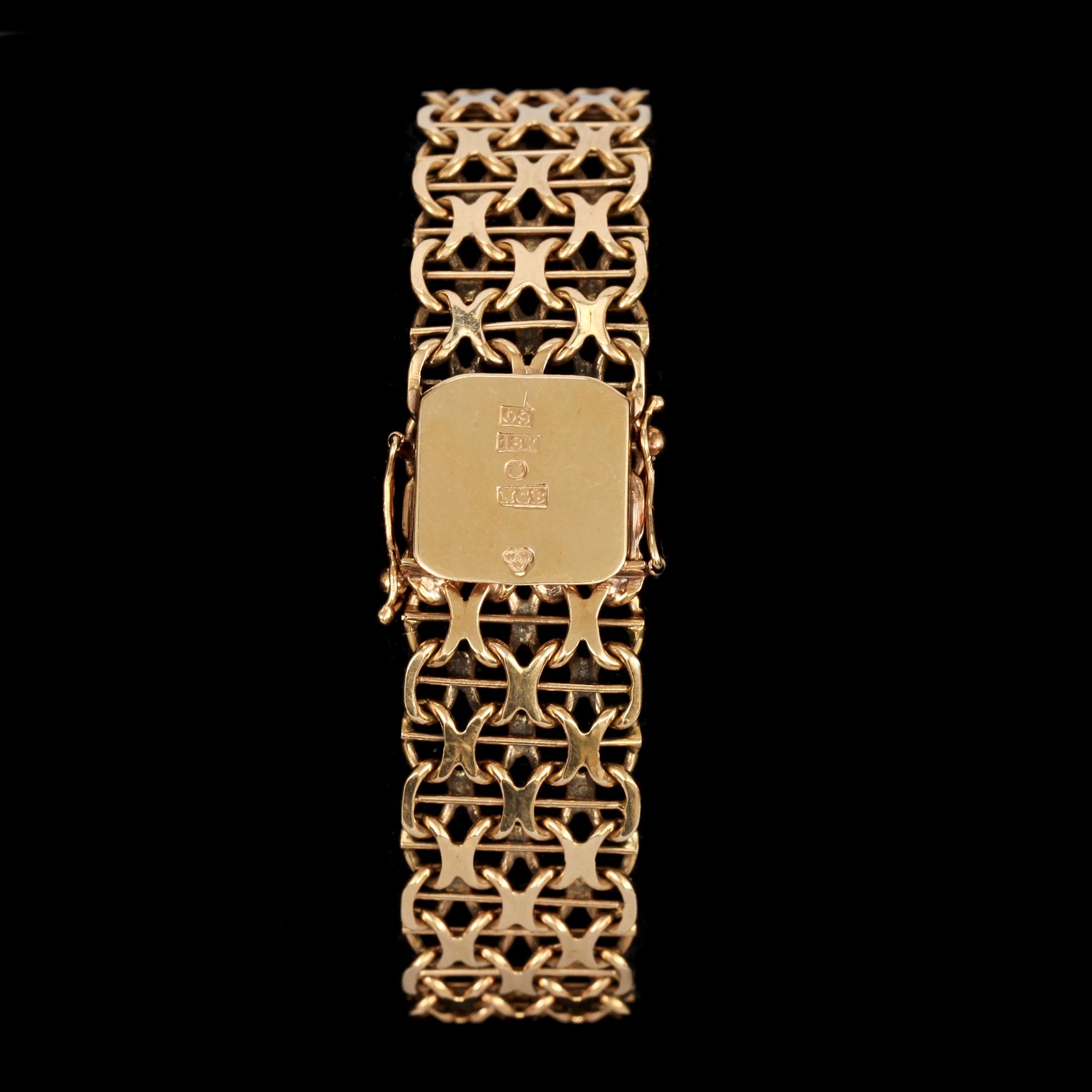 ARMBAND, 18k guld. Stockholm 1964. Vikt 35,8 g.