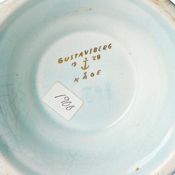 Wilhelm Kåge, a ceramic vase and a  lidded bowl, Gustavsberg 1927-28.