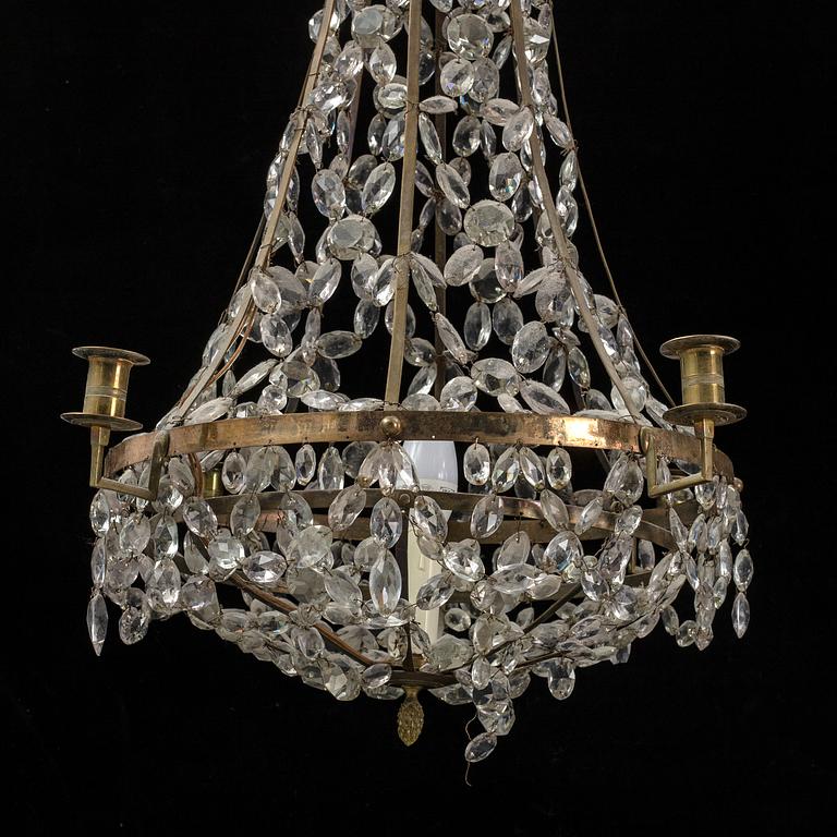 A gustavian style chandelier, 20th century.