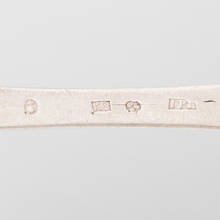 Spoons, 24 pieces, silver, Sweden, 18th–19th century.
