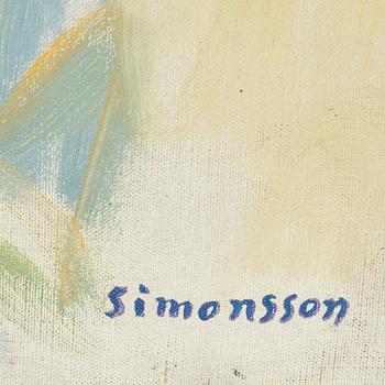 Birger Simonsson, olja på duk, stämpelsignerad.
