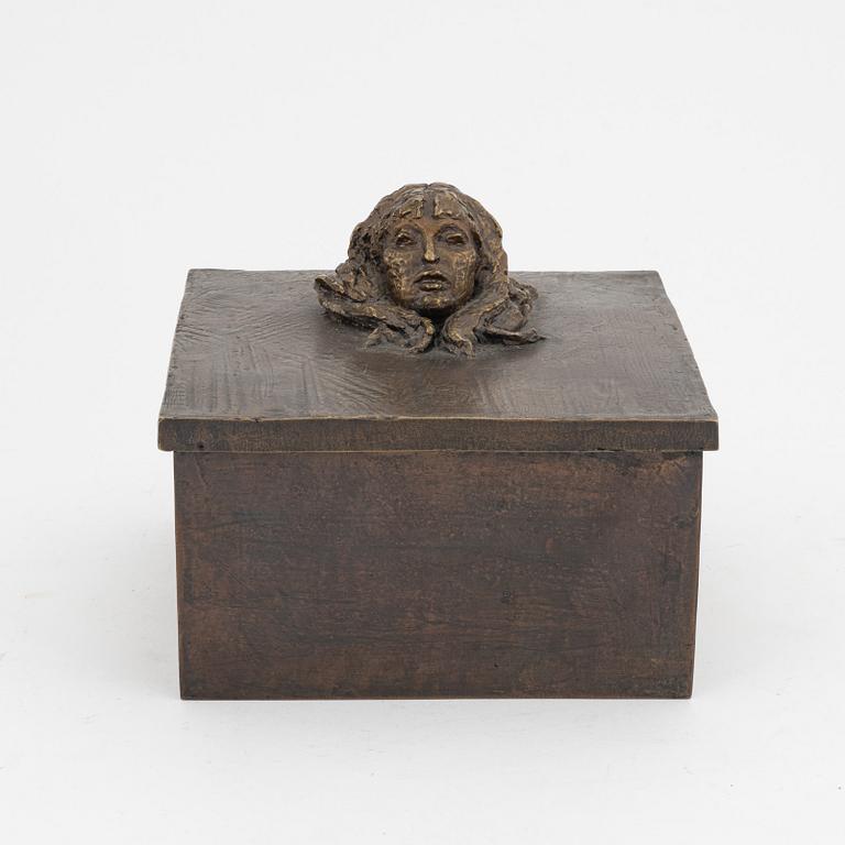 Liss Eriksson, a bronze box, signed and numbered I/III.