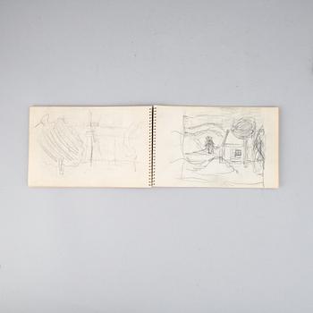 Two sketch books by Carl Kylberg.