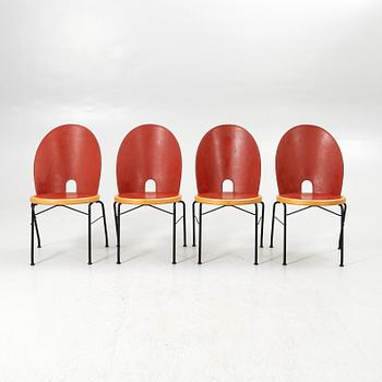Chairs, 4 chairs, Oblado/Jazz, Blå Station, Åhus, late 20th century.