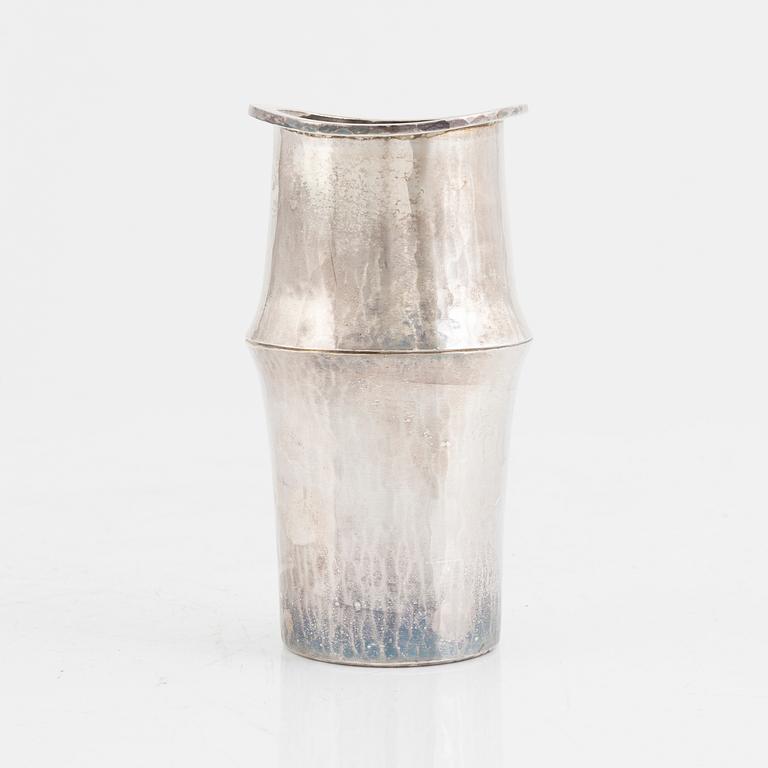 A Swedish sterling silver vase, mark of Roland Lantz, Stockholm 1980.