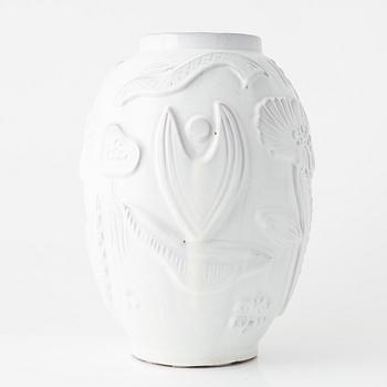 Anna-Lisa Thomson, an earthenware vase, Upsala-Ekeby, mid 20th Century.