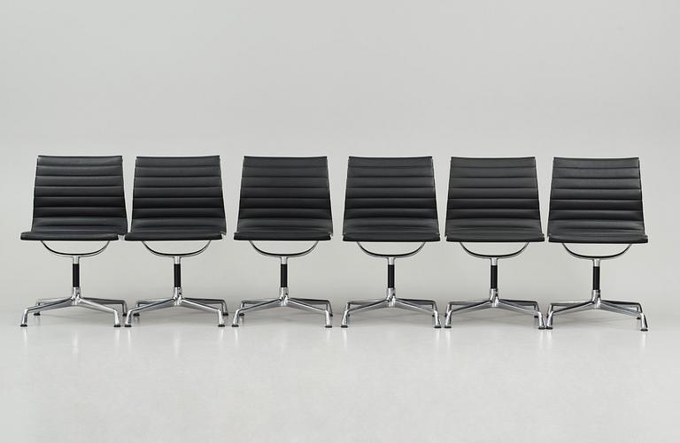 Charles & Ray Eames, a set of six chairs model "EA101", Vitra, 2018.