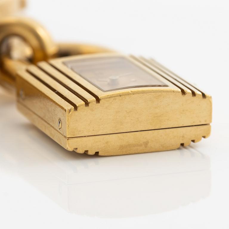 Hermès, armbandsur, "Kelly Lock", 20 x 20 (37,5) mm.