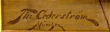 THURE CEDERSTRÖM, a signed oil on canvas.