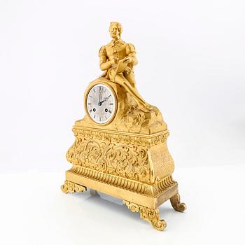 Table clock, late Empire period, second half of the 19th century.