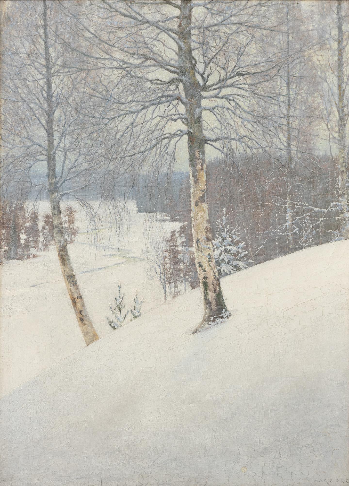 August Hagborg, Vinterbild.