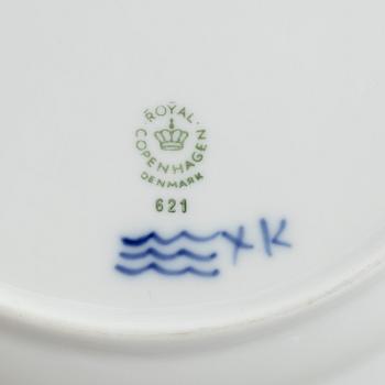 Royal Copenhagen, service parts, 51 pcs, porcelain, "Blue Flower", Denmark.