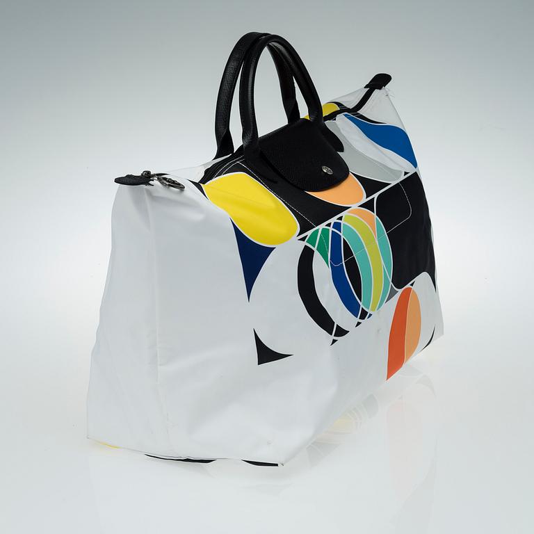 VÄSKA, "Le Pliage", Sarah Morris för Longchamp.
