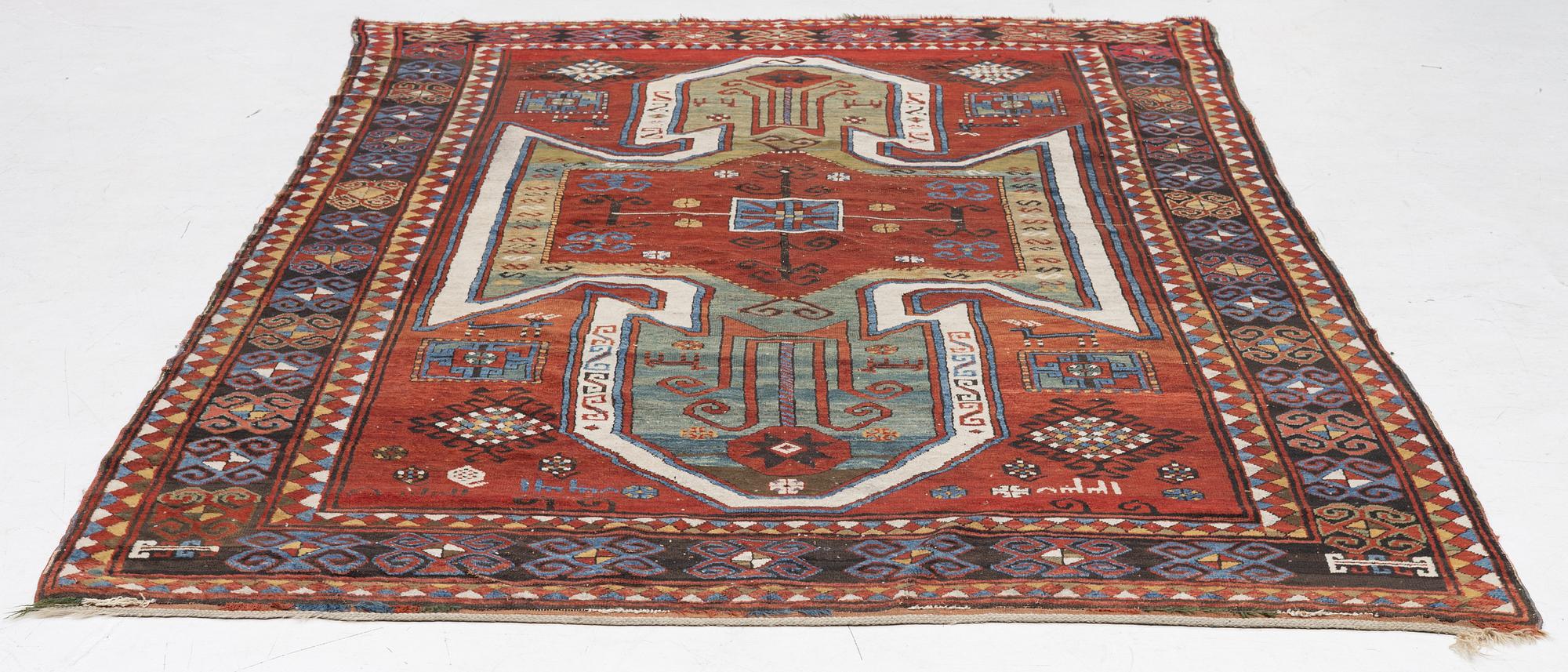 Matta, antik Sewan Kazak, södra Kaukasus, ca 295 x 180 cm.