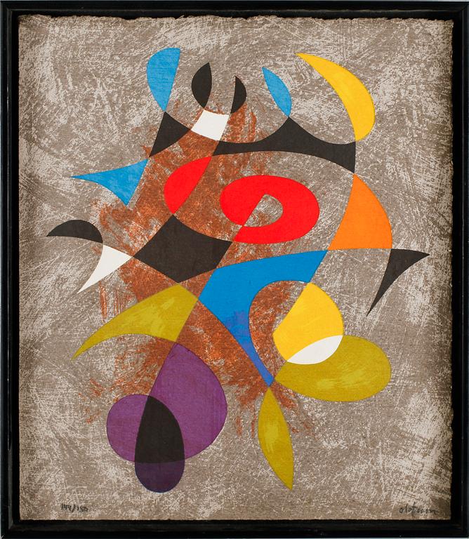 PIERRE OLOFSSON, färglitografi, signerad, numrerad 144/150.