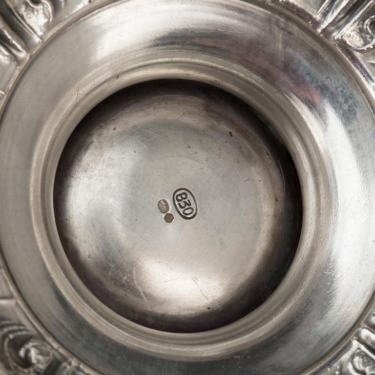 KAFFESERVIS, 3 delar, silver importstämplar, vikt ca 920 g.