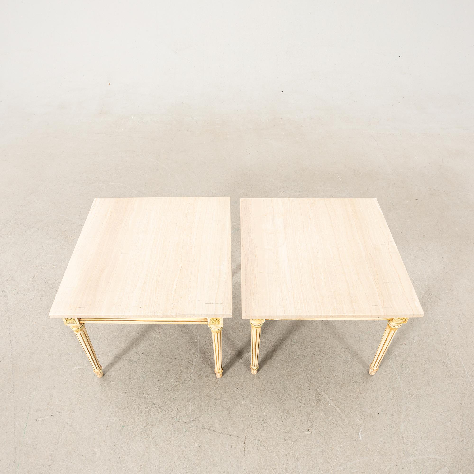 Side table, a pair, second half of the 20th century.