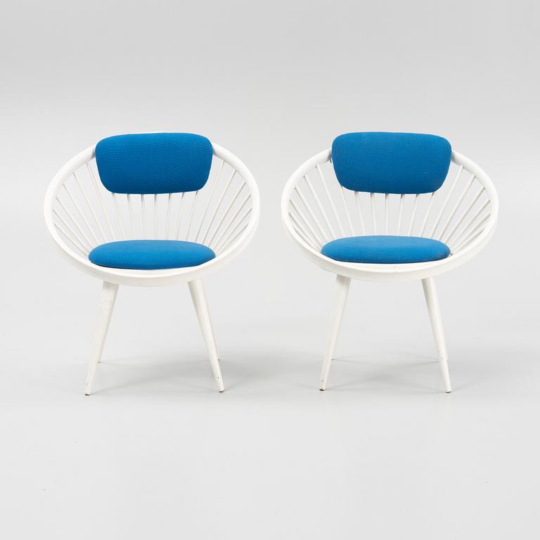 Karmstolar 1 par, "Circle", Gessef, italien,