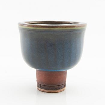 Wilhelm Kåge, Wilhelm Kåge, a Farsta stoneware vase, Gustavsberg Studio, signed and dated 6 March 1949.