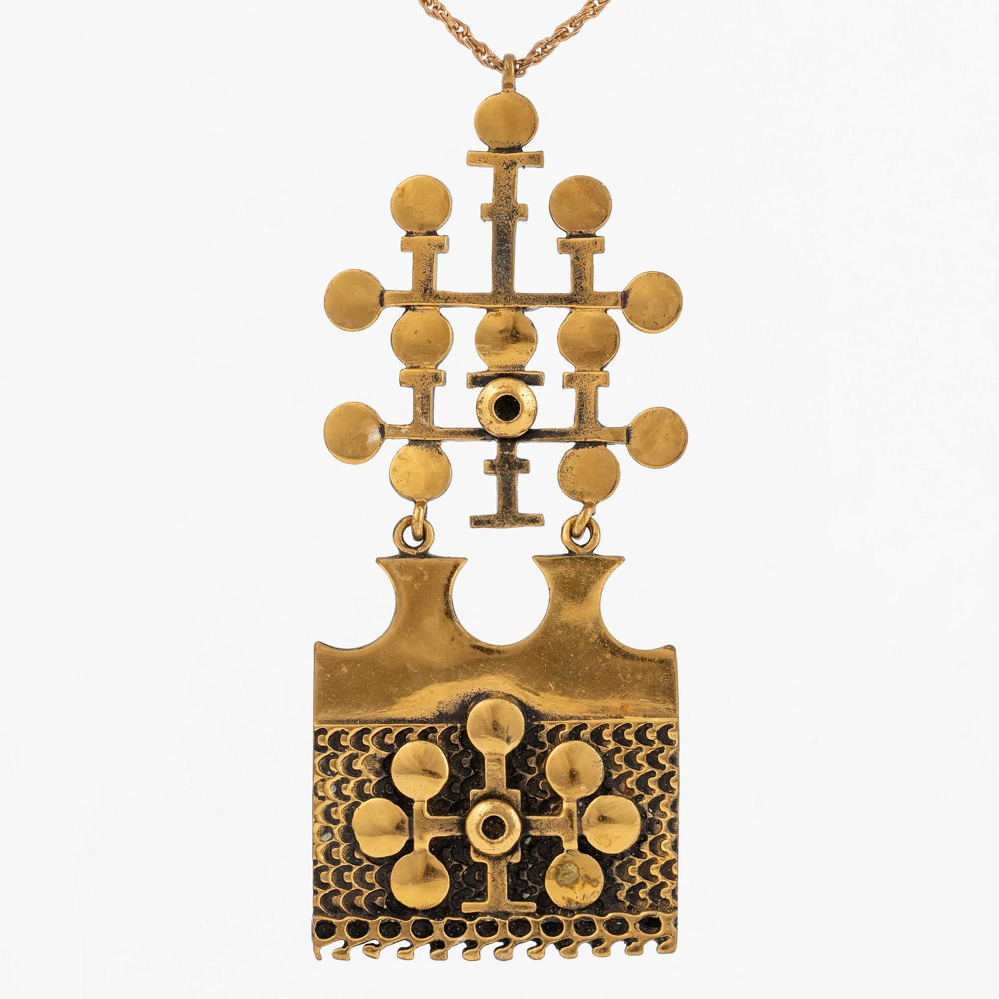 Pentti Sarpaneva, collier, brons.