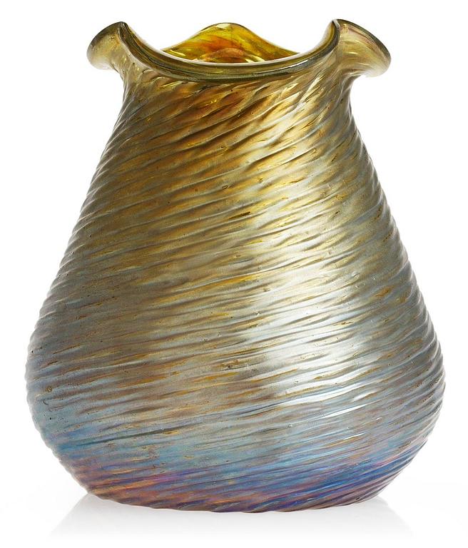 VAS, glas, Lötz art, 1900-tal.