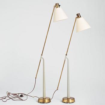 Hans Bergström, a pair of floor lamps, model " 541", ateljé Lyktan, Åhus 1940-50s.