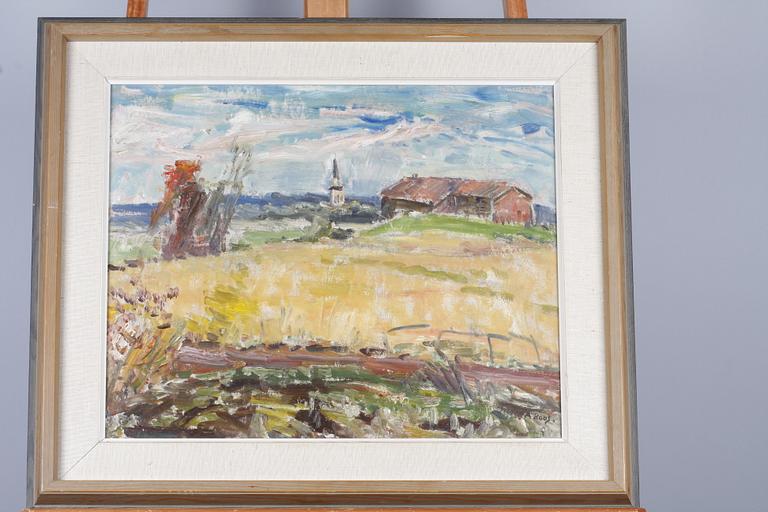 ROOS, ALEXANDER, olja på pannå, 2 st, sign.