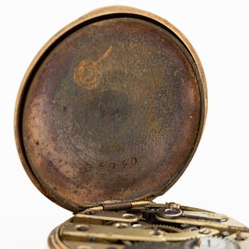 Pocket watch, 14K gold, 31 mm.