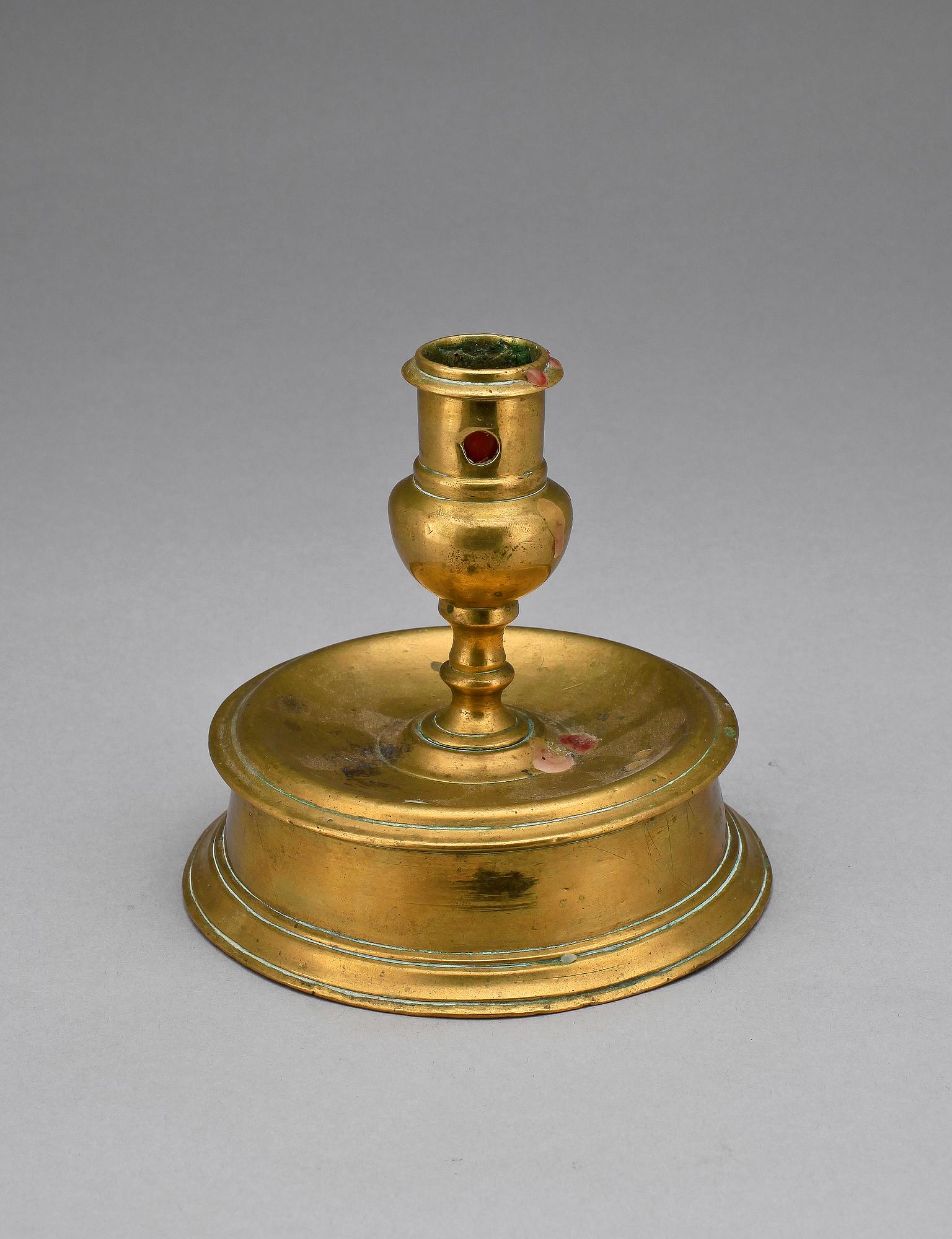 LJUSSTAKE, mässing, barock, 1600/1700-tal.