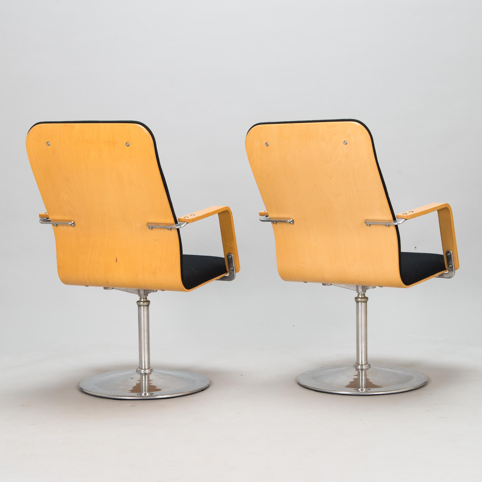 Yrjö Kukkapuro, stolar, ett par, Avarte, 1970/80-tal.