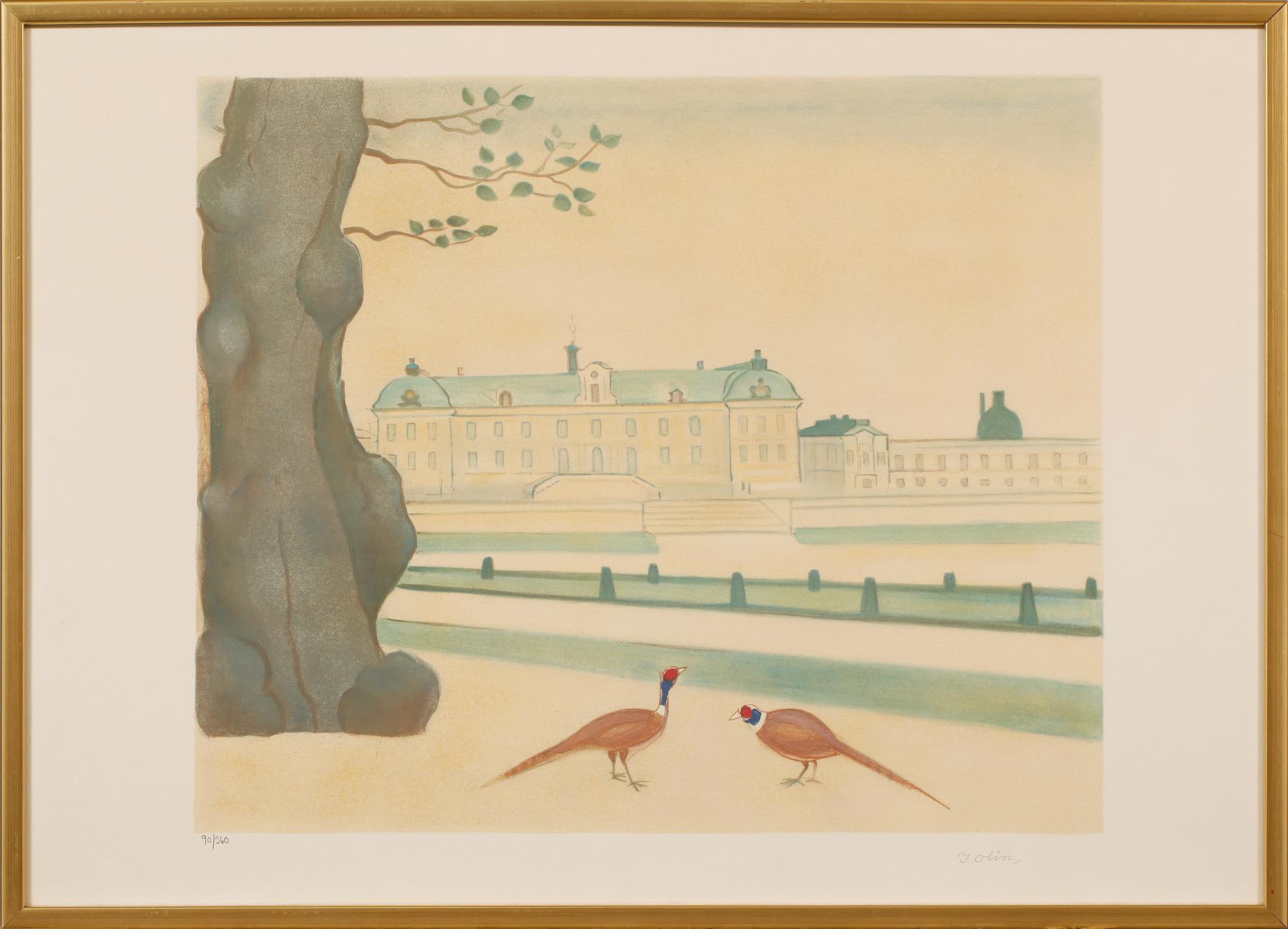 EINAR JOLIN, färglitografi, signerad och numrerad 90/360.