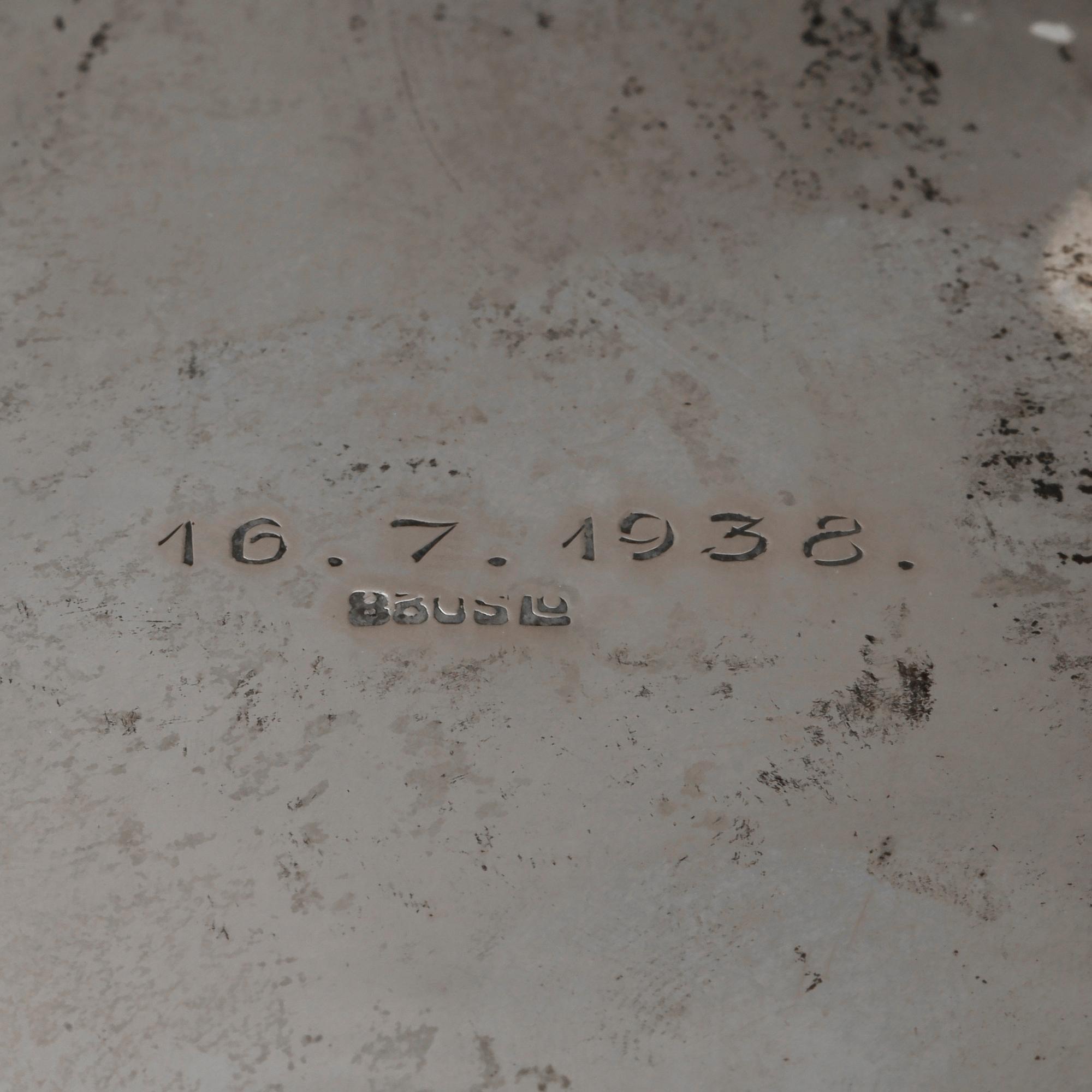 KAFFESERVISDELAR, 4 st, silver, Norge, 1938, vikt ca1126 g,