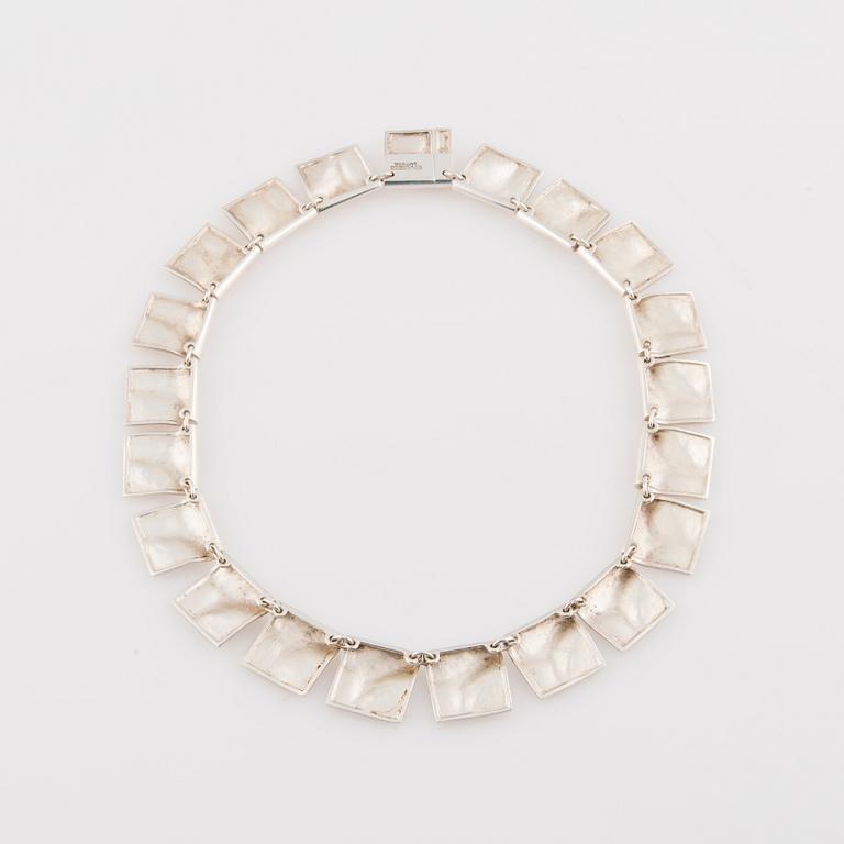 COLLIER, galaktiska toppar, Björn Weckström, Lapponia 1978. Silver.