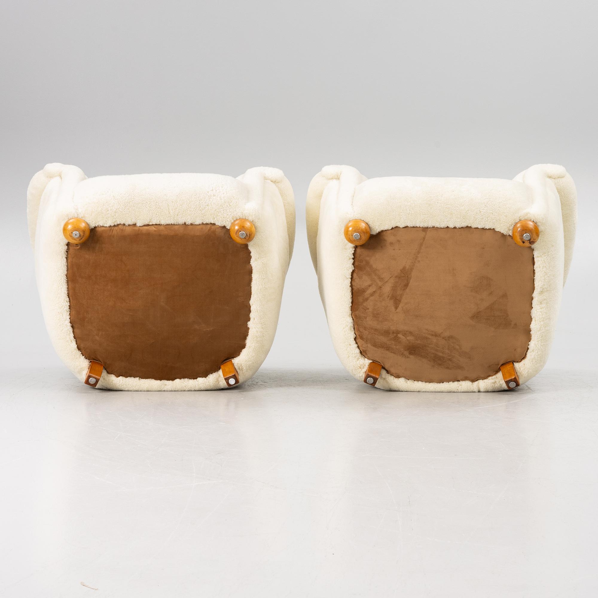 Fåtöljer, ett par, Swedish modern, 1900-tales mitt.