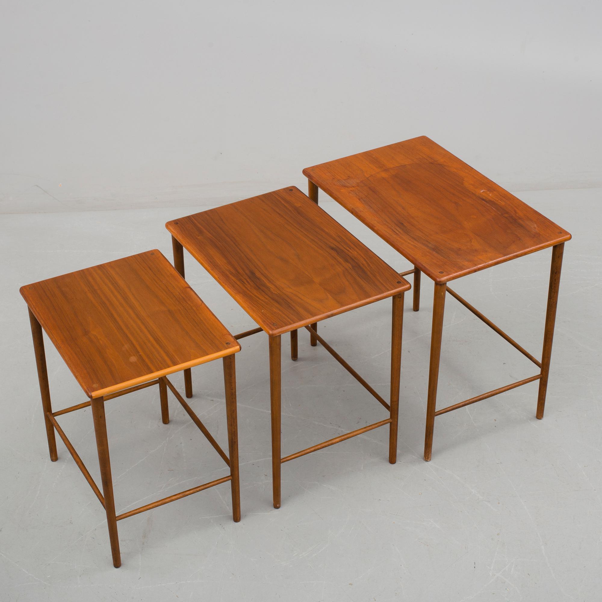 SATSBORD, 3 delar, 1950/60-tal.