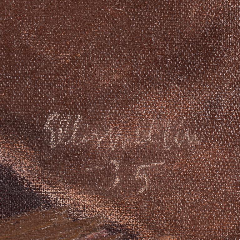 ELLIS WALLIN, olja på duk, signerad o daterad - 35.