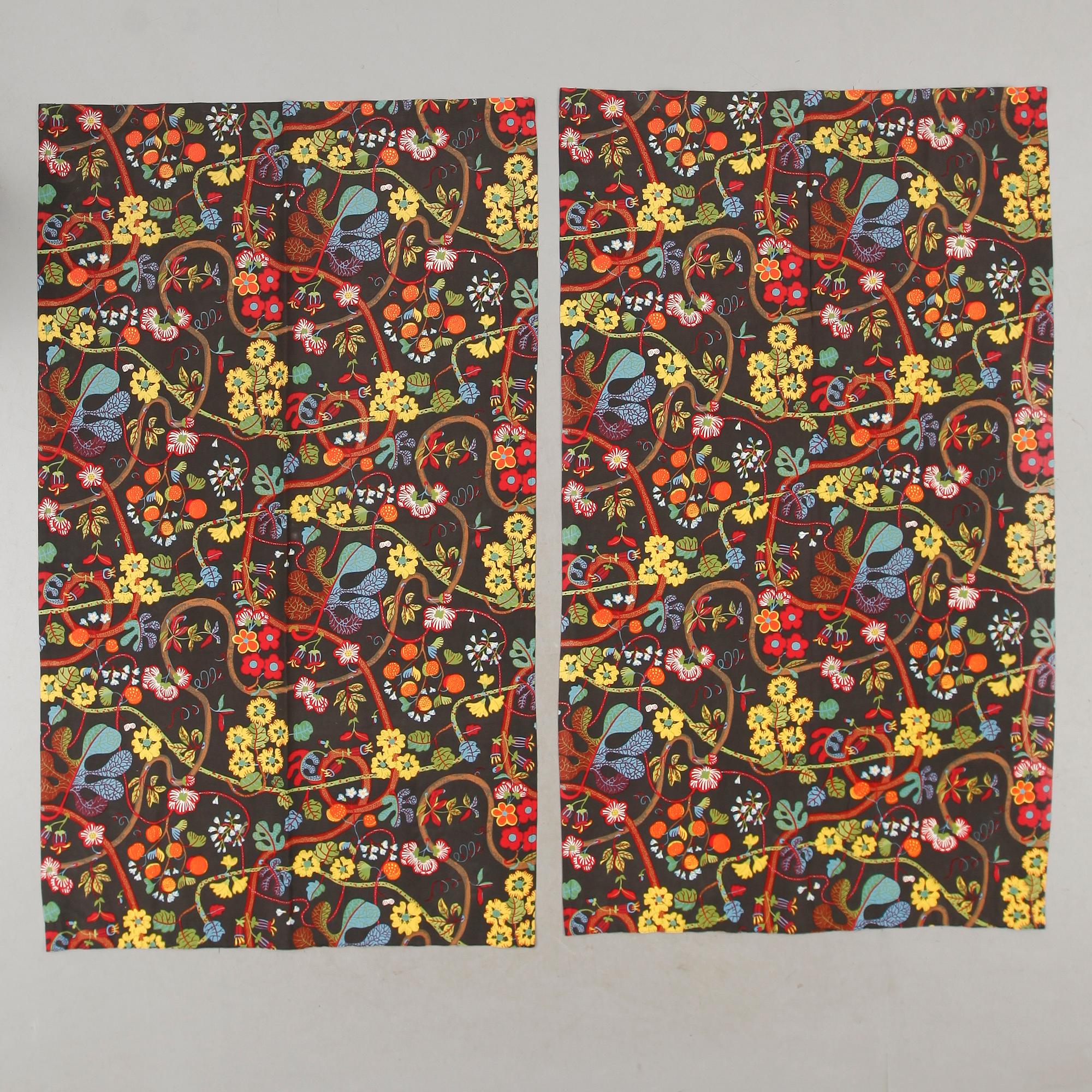 GARDINLÄNGDER, 1 par, Josef Frank, Firma Svenskt Tenn.