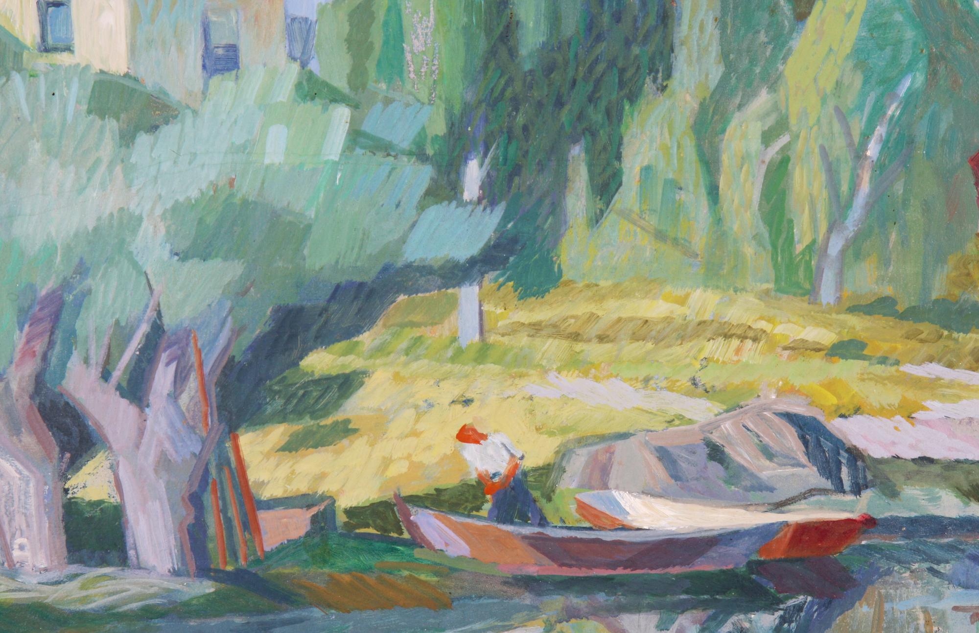 TORHAMN, GUNNAR, olja på pannå, sign.