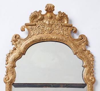 A presumaly German late Baroque mirror, first part of the 18th century.