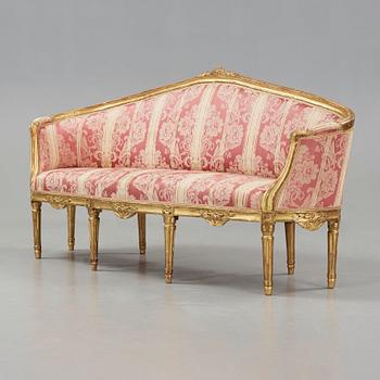 A Gustavian late 18th century sofa.