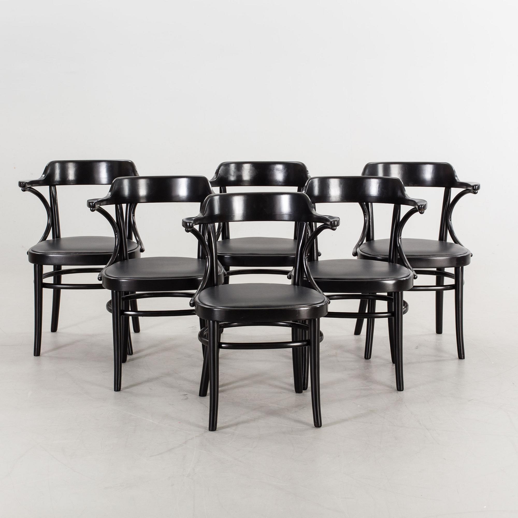 KARMSTOLAR, 6 st, "Cattelin" Gemla.