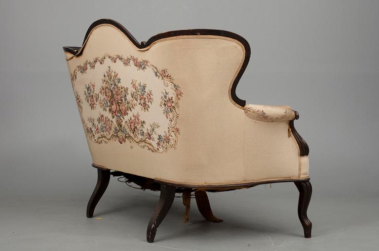 SOFFA, rokokostil, 1800-talets slut.