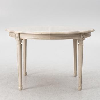 Matbord med 6 stolar, gustaviansk stil, K.A Roos,  Helsingborg, 1900-talets andra hälft.